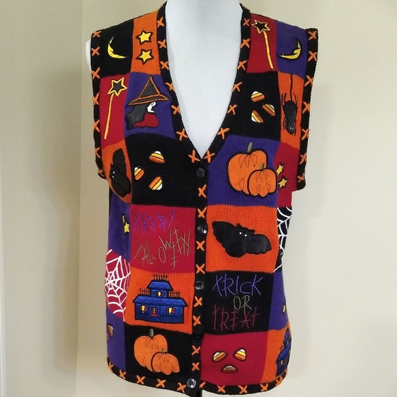 Bobbie Brooks Sweaters - Bobbie Brooks Halloween vest, M (8/10)